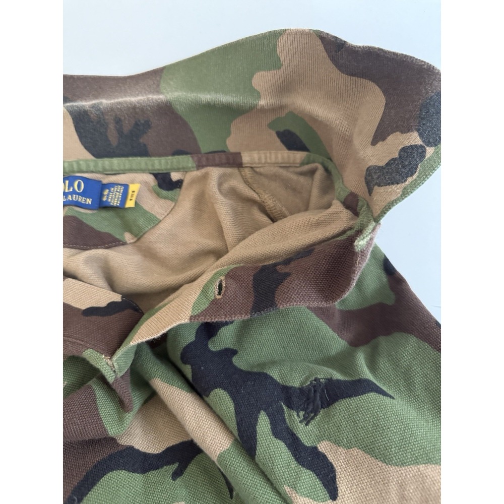 Polo By Ralph Lauren Woodland Camo Polo Shirt Men's Size 4XLB Green Brown Preppy - Picture 8 of 8